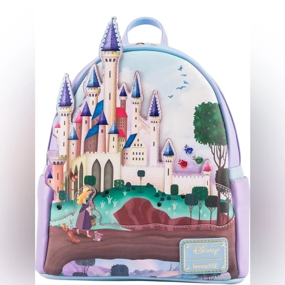 Loungefly Princess Castle Series Sleeping Beauty Mini Backpack NWT